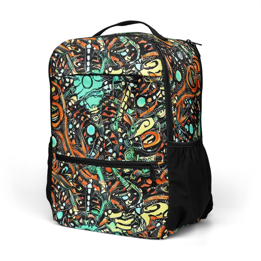 Neon Rumble on Utility Backpack — Left Front