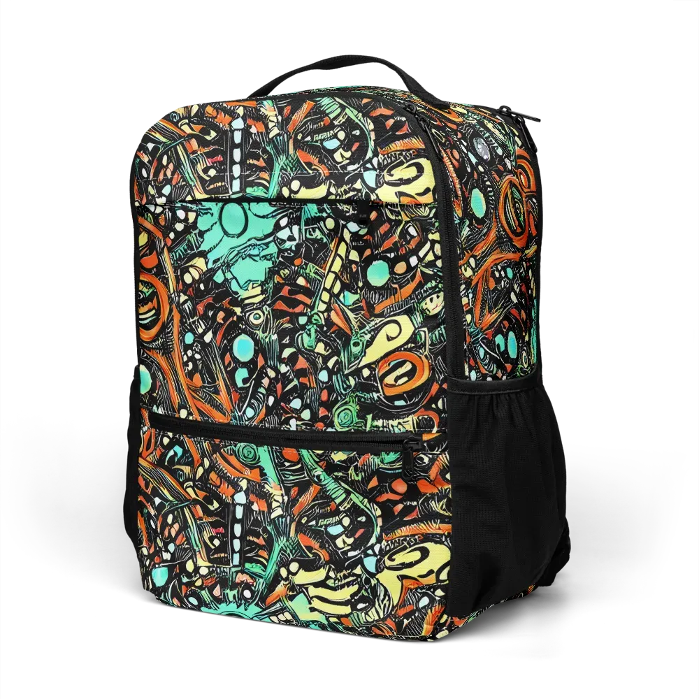 Neon Rumble on Utility Backpack — Left Front