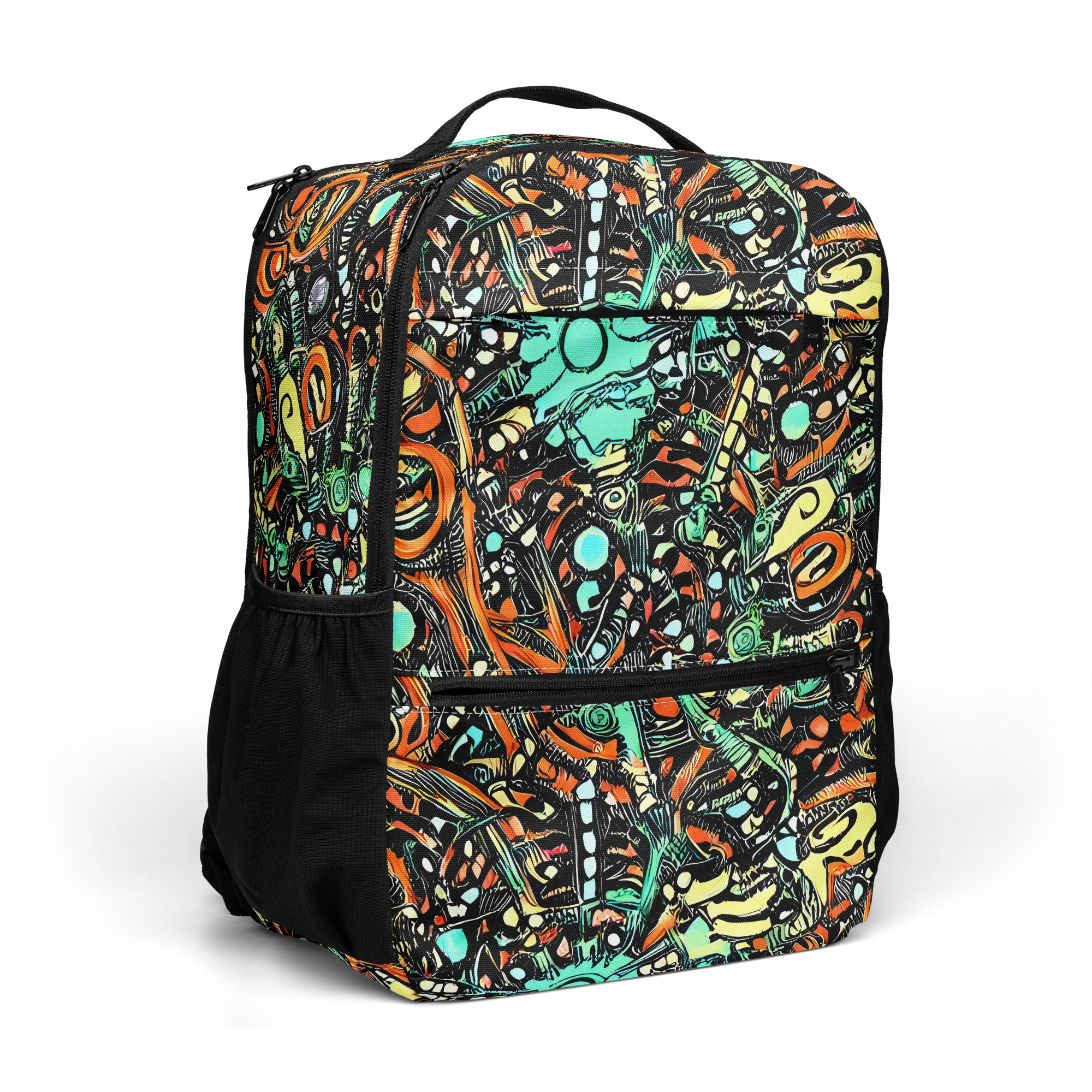 Neon Rumble on Utility Backpack — Right Front
