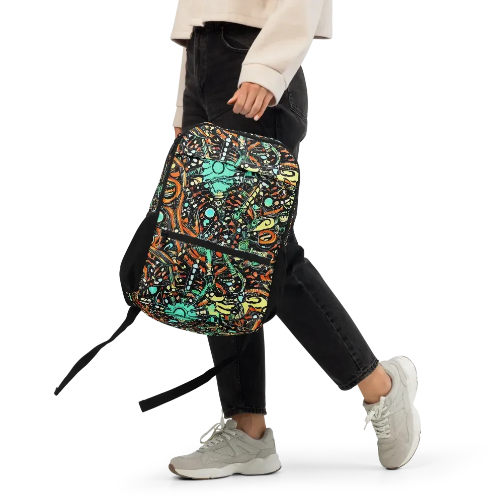 Neon Rumble on Utility Backpack — Front