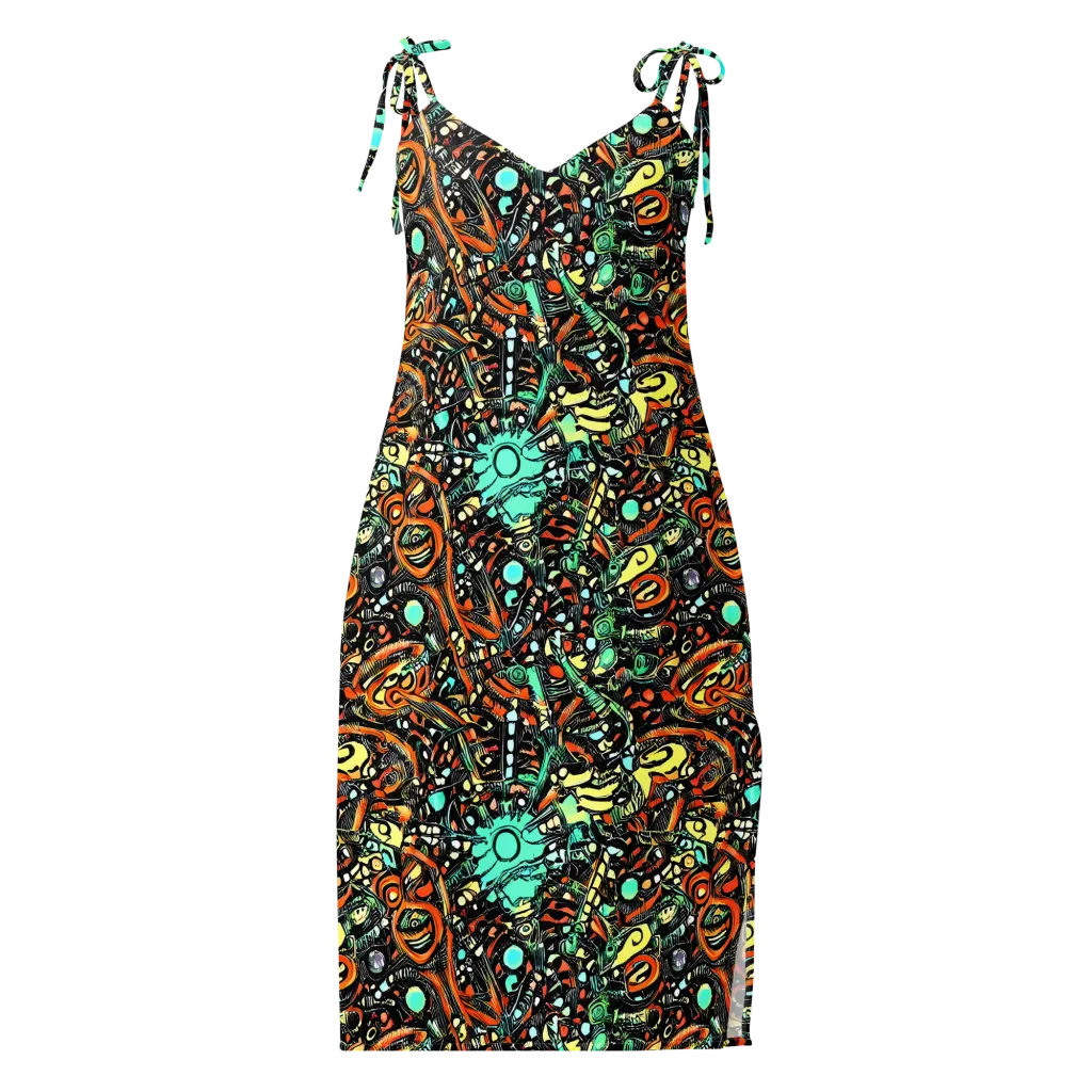 Neon Rumble on Slip Dress — Front