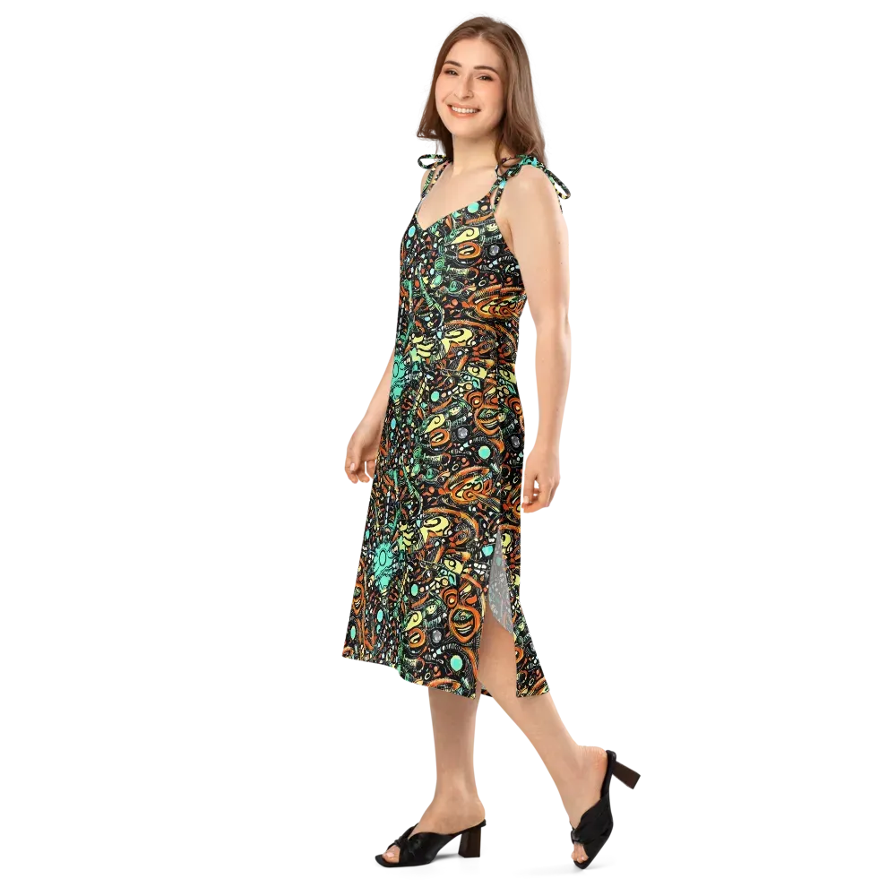 Neon Rumble on Slip Dress — Left Front