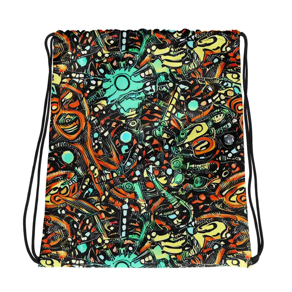 Neon Rumble on Drawstring Bag — Photo