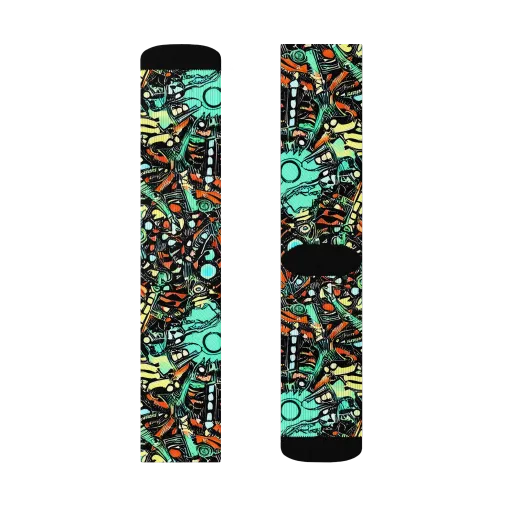 Neon Rumble on a Socks