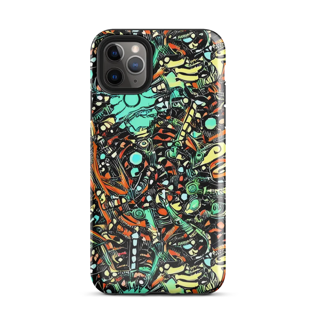 Neon Rumble on Tough Case for iPhone® — Front