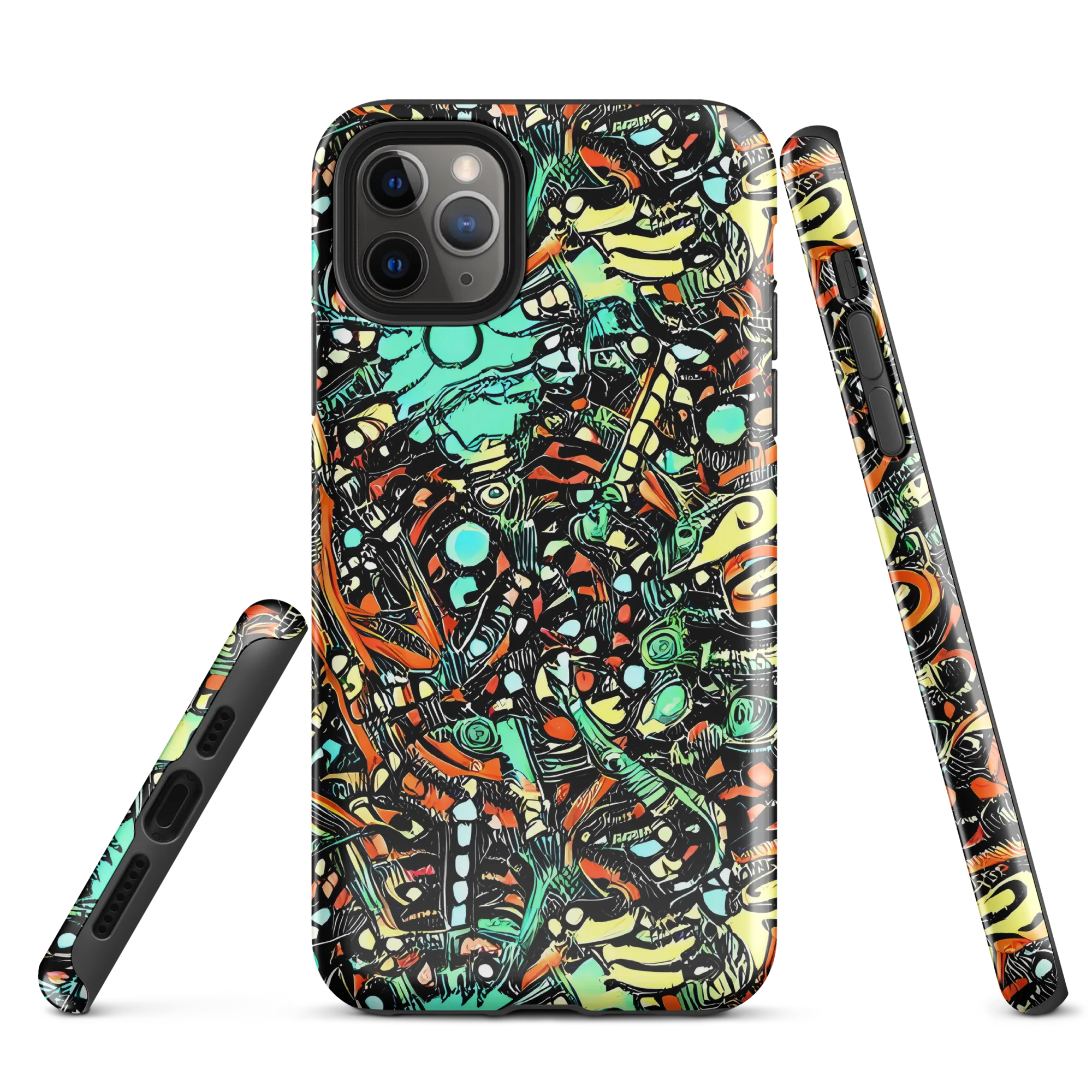 Neon Rumble on Tough Case for iPhone® — Front
