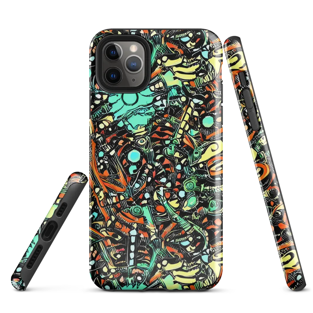 Neon Rumble on Tough Case for iPhone® — Front