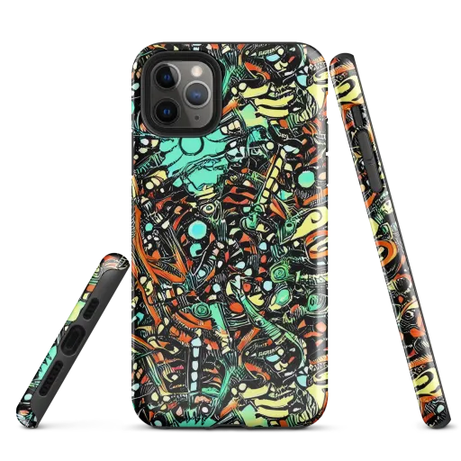 Neon Rumble on a Tough Case for iPhone®