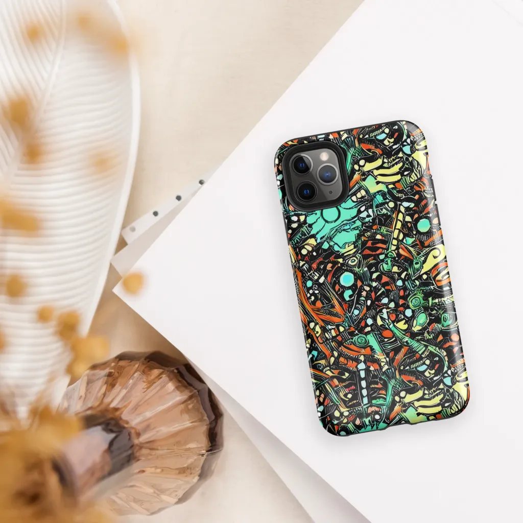 Neon Rumble on Tough Case for iPhone® — Front