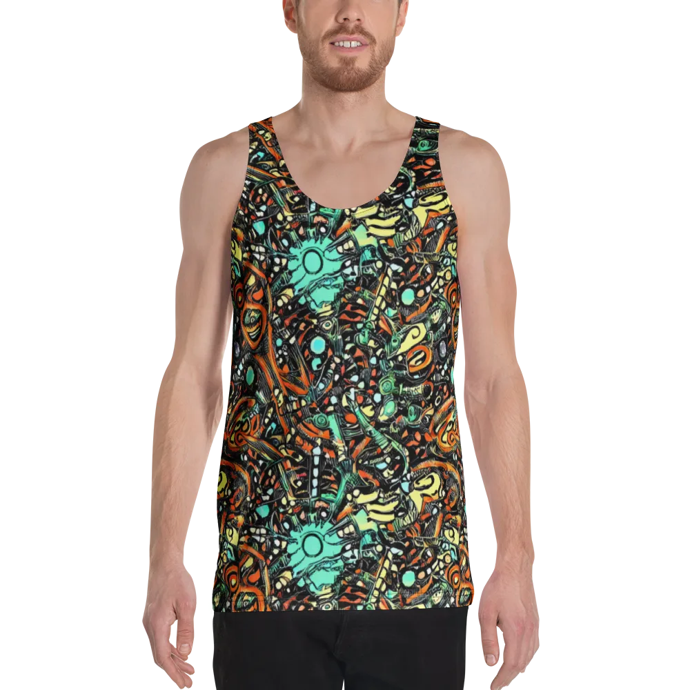 Neon Rumble on Men's Tank Top — Front