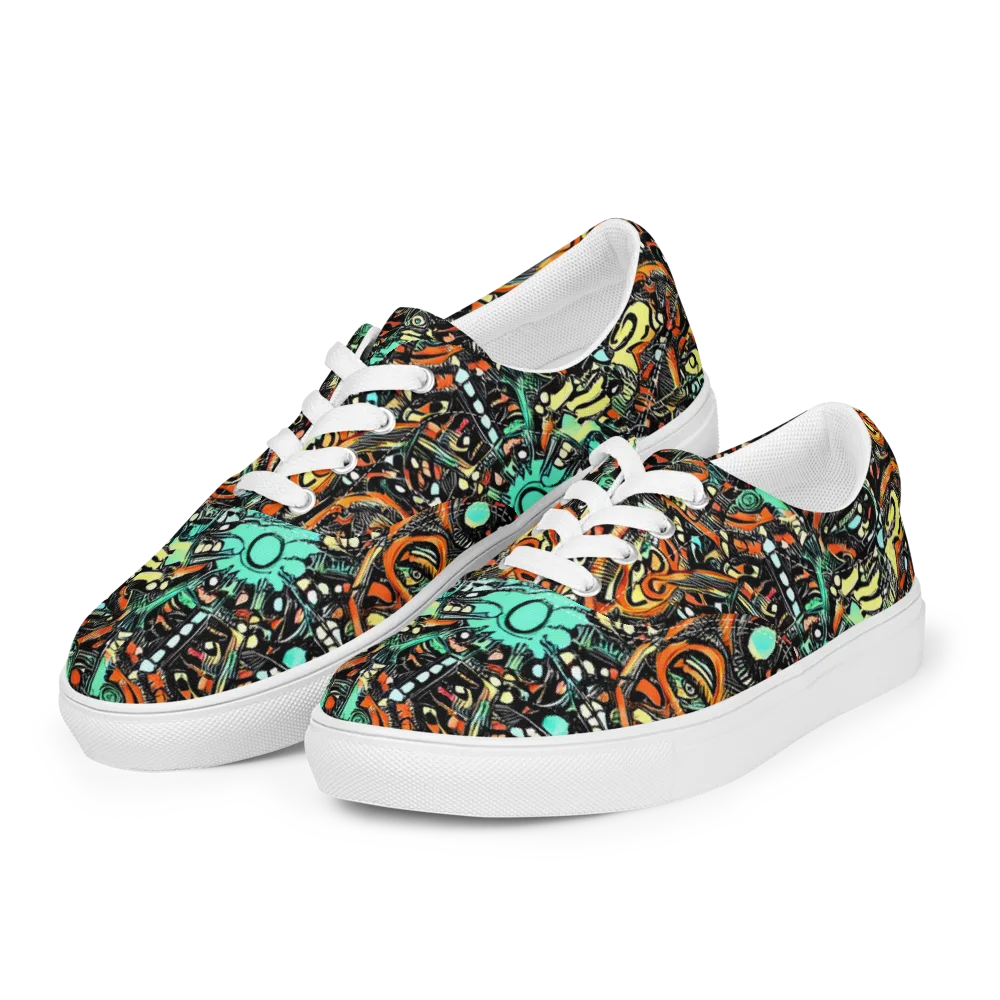 Neon Rumble on Men's Lace-Up Canvas Shoes — Left Front