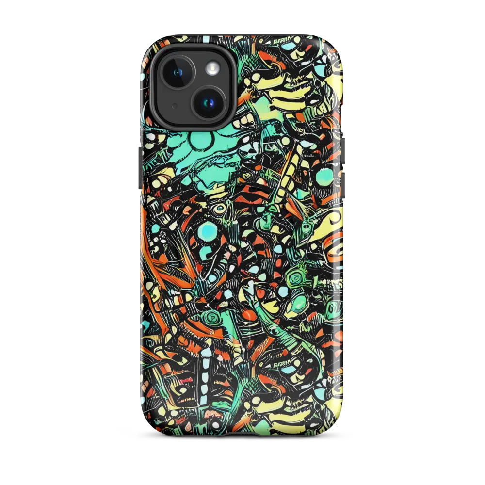 Neon Rumble on MagSafe Tough Case for iPhone® — Front