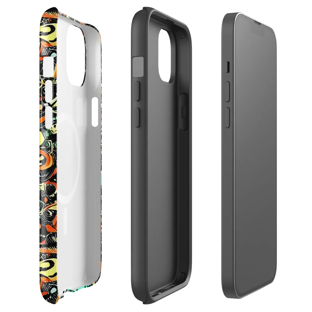 Neon Rumble on MagSafe Tough Case for iPhone® — Front