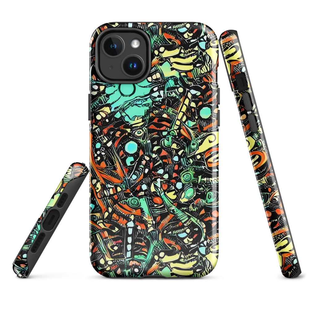 Neon Rumble on MagSafe Tough Case for iPhone® — Front