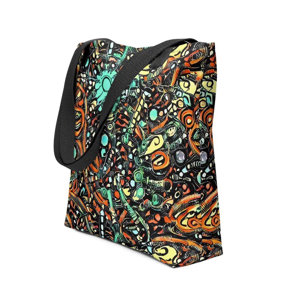 Neon Rumble on Tote Bag — Front