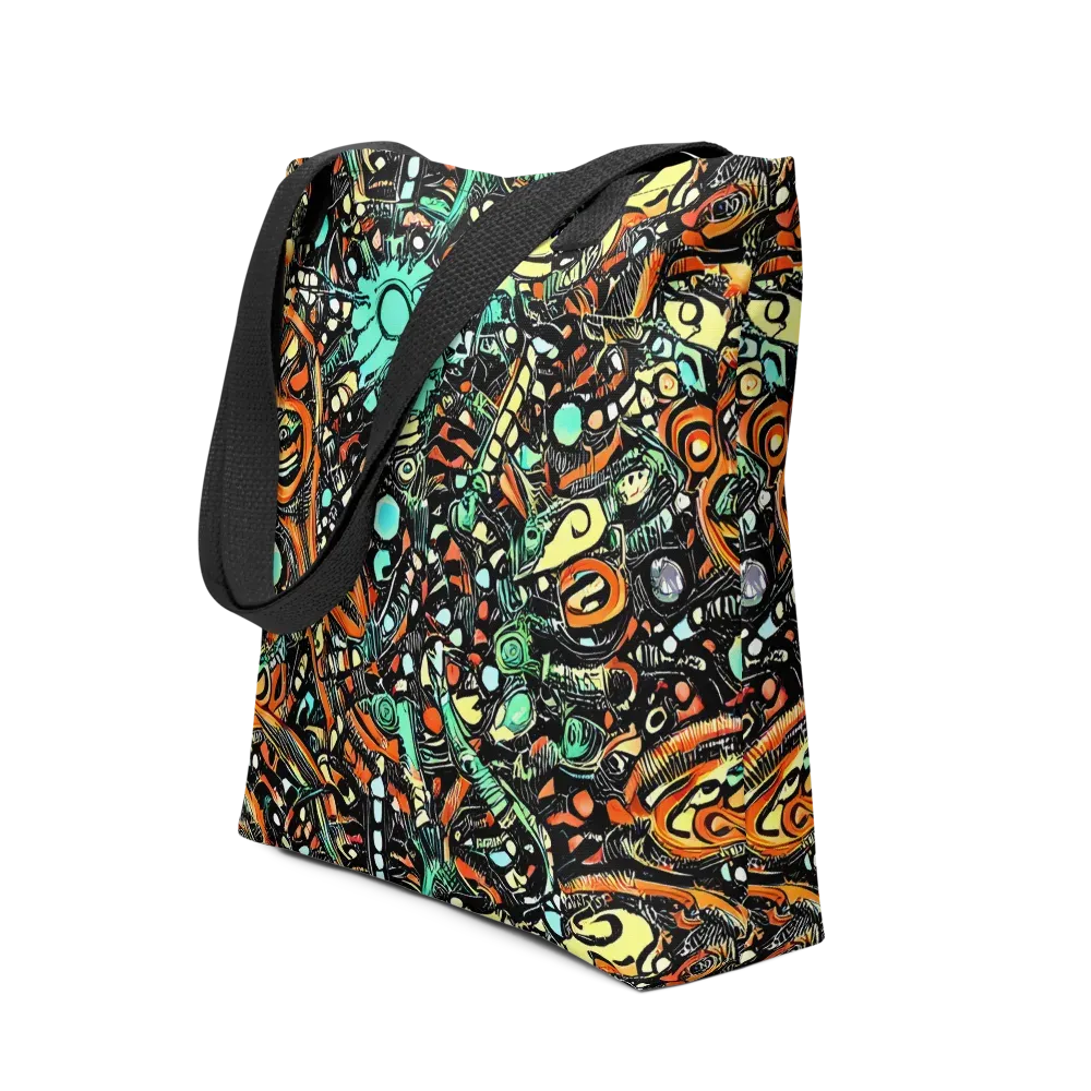 Neon Rumble on Tote Bag — Front