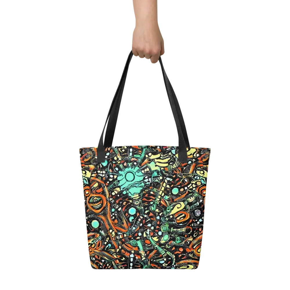 Neon Rumble on Tote Bag — Front