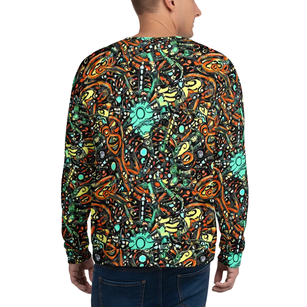 Neon Rumble on Sweatshirt — Back