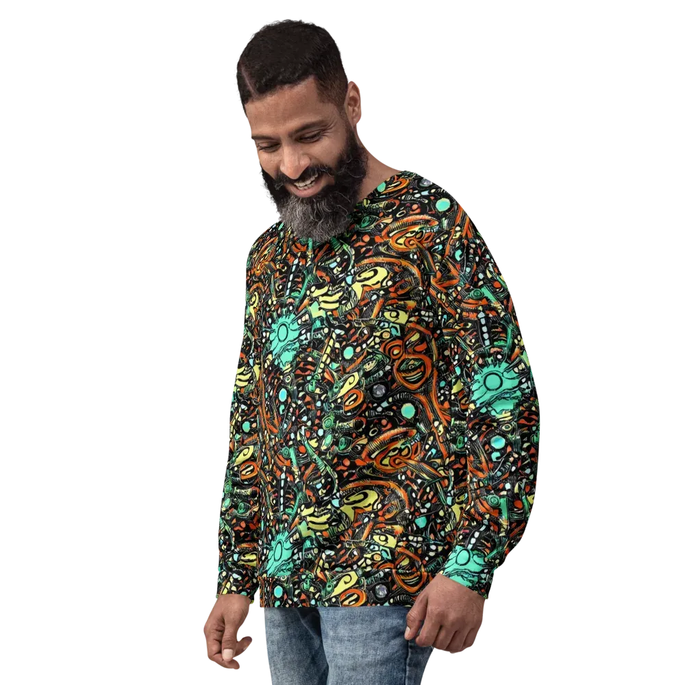 Neon Rumble on Sweatshirt — Left Front