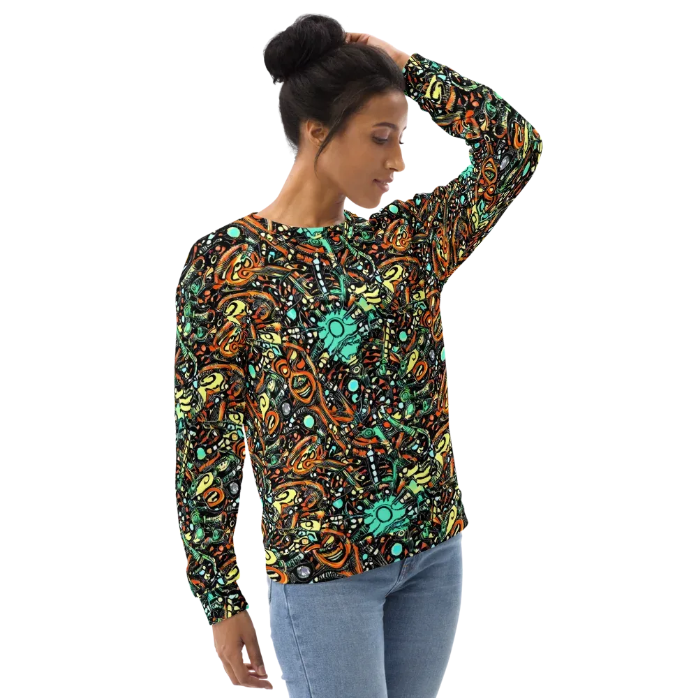 Neon Rumble on Sweatshirt — Right Front