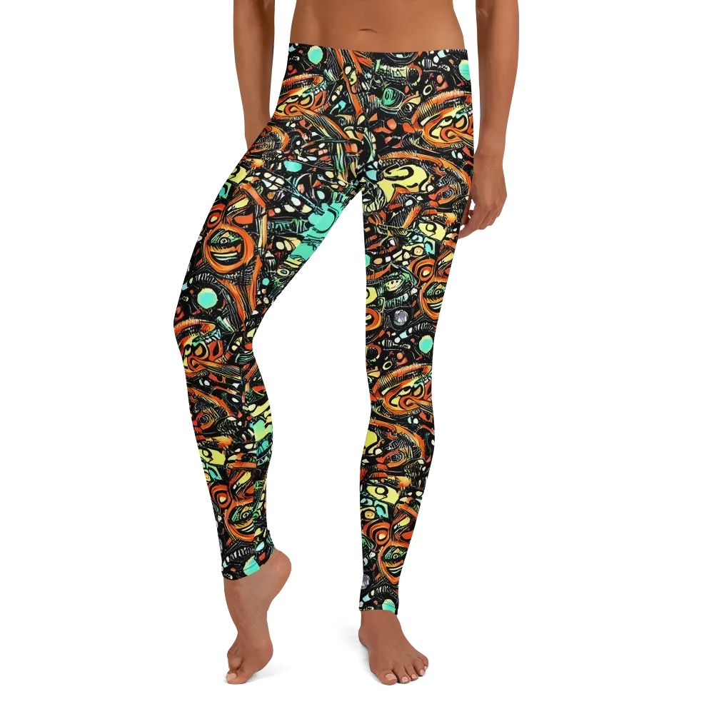 Neon Rumble on Leggings — Front