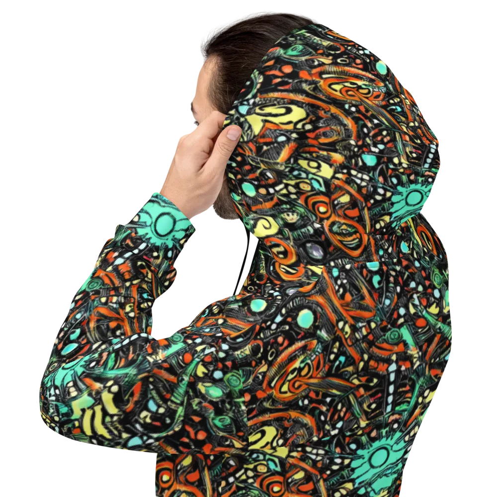 Neon Rumble on Hoodie — Back