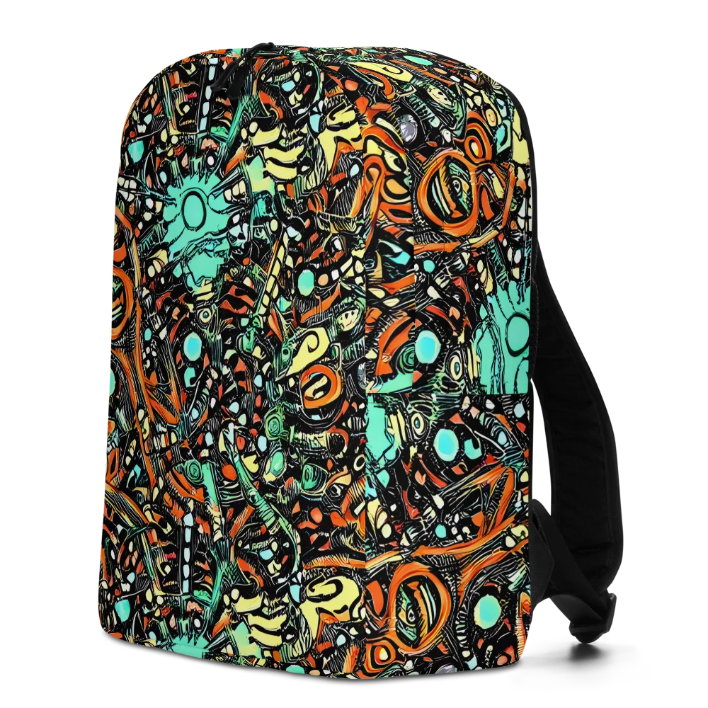Neon Rumble on Minimalist Backpack — Left