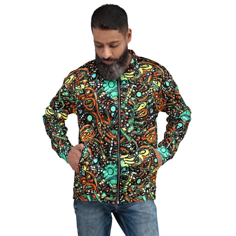 Neon Rumble on Bomber Jacket — Front