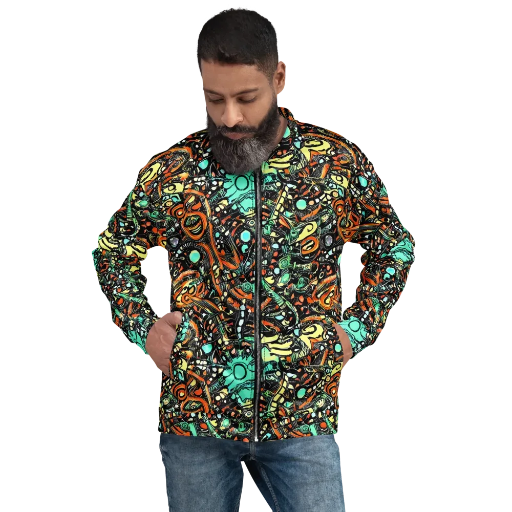 Neon Rumble on Bomber Jacket — Front