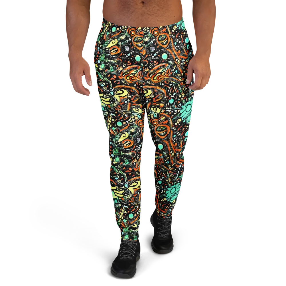 Neon Rumble on Men's Joggers — Front