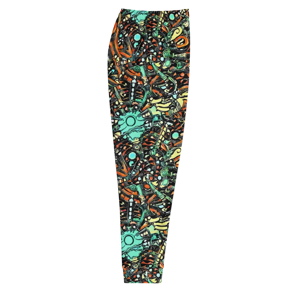 Neon Rumble on Men's Joggers — Right