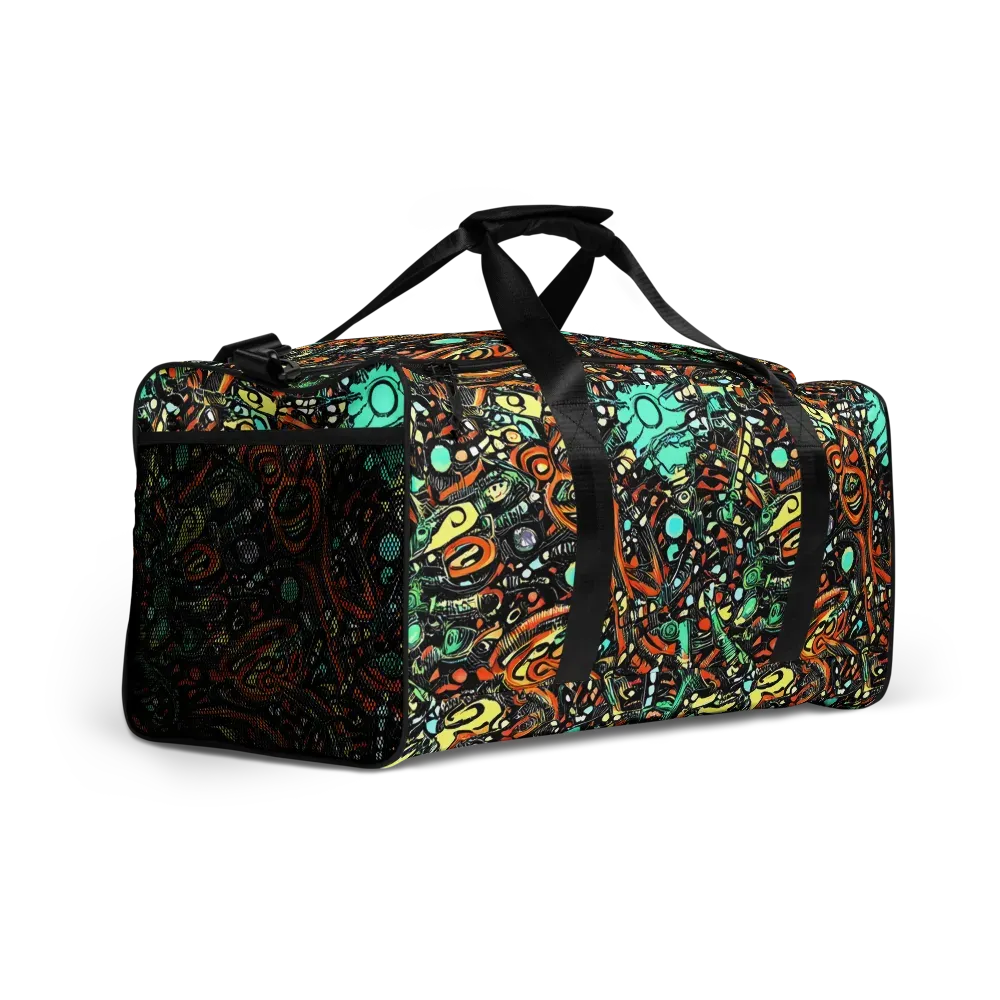 Neon Rumble on Duffle Bag — Right Front