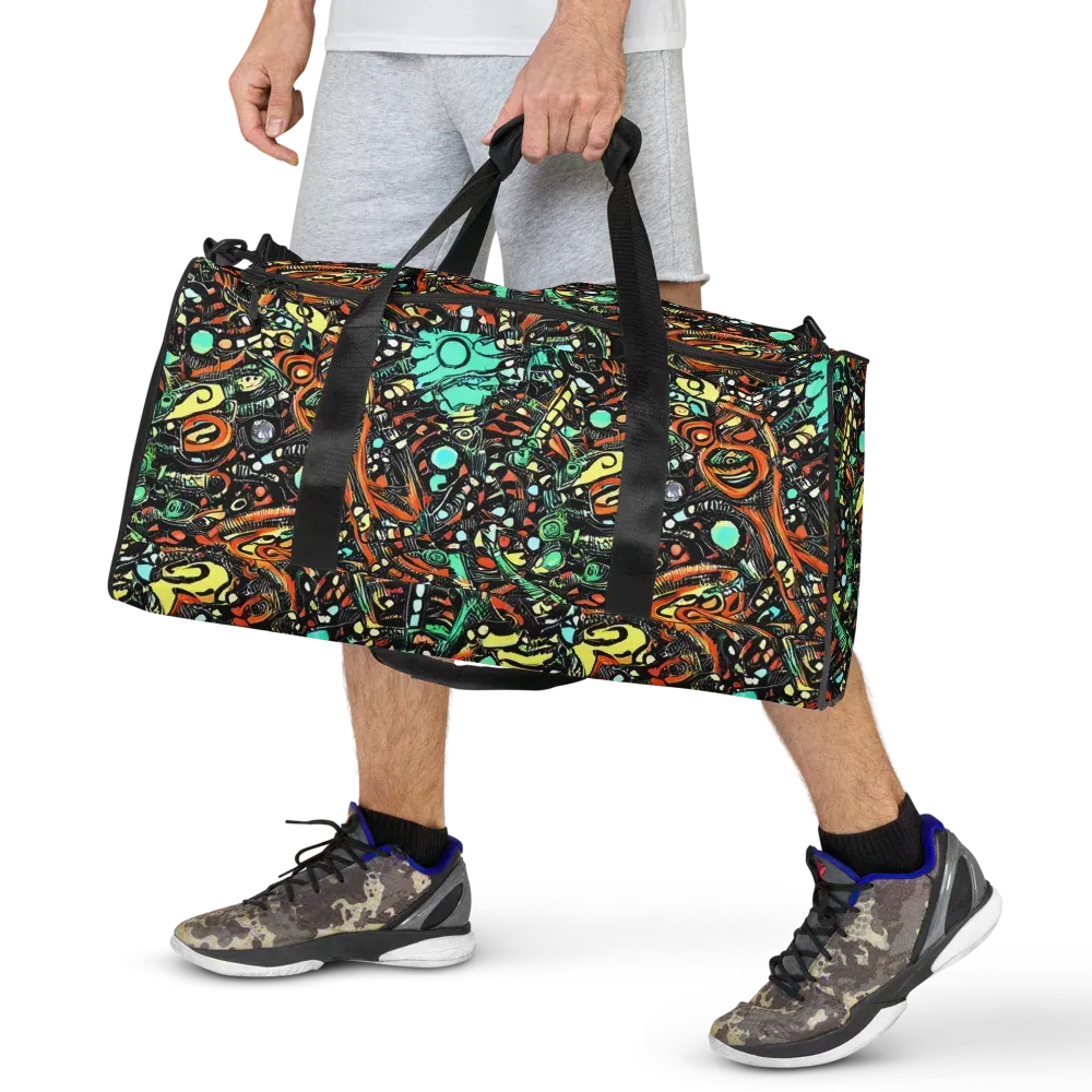 Neon Rumble on Duffle Bag — Front