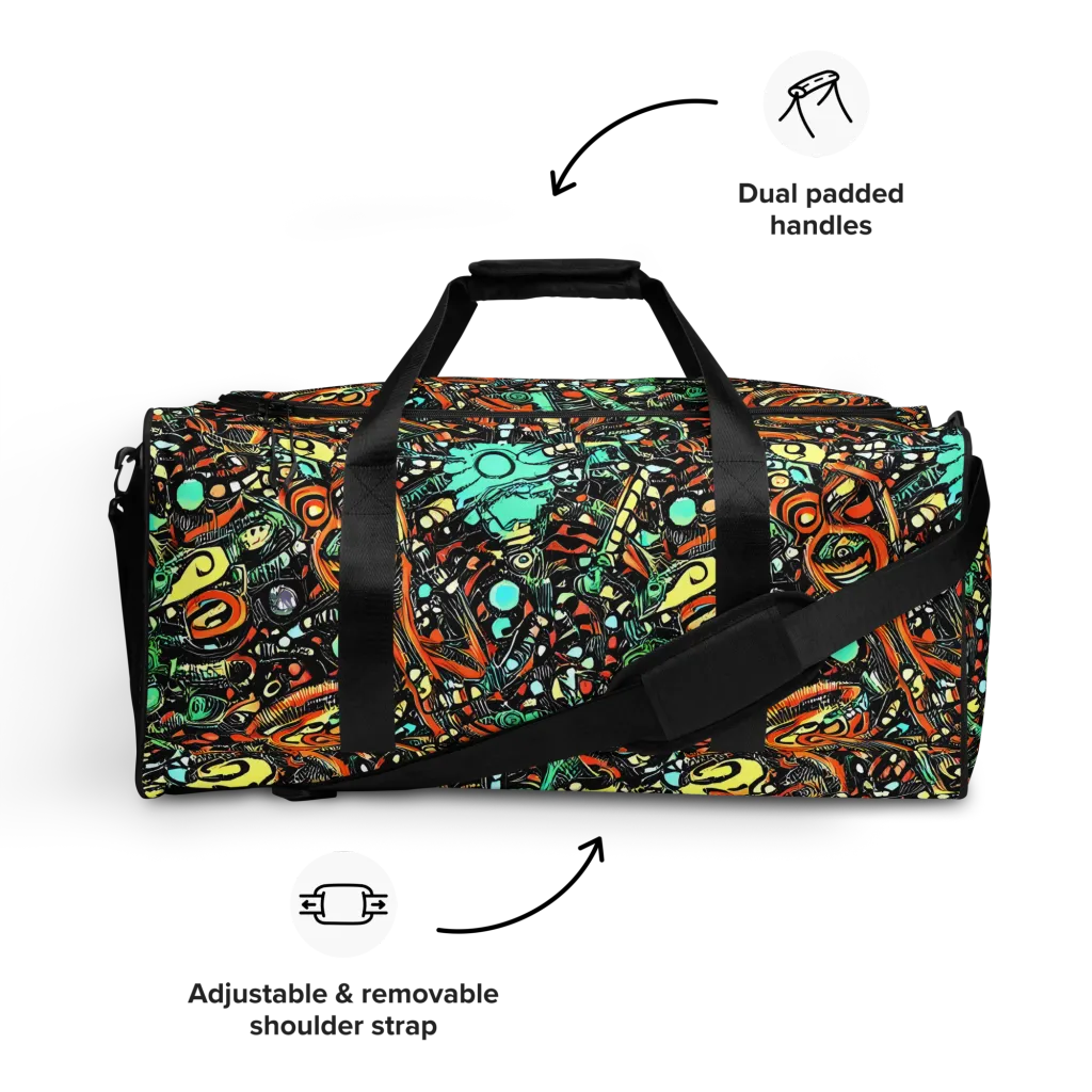Neon Rumble on Duffle Bag — Front