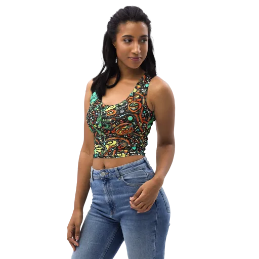 Neon Rumble on a Crop Top
