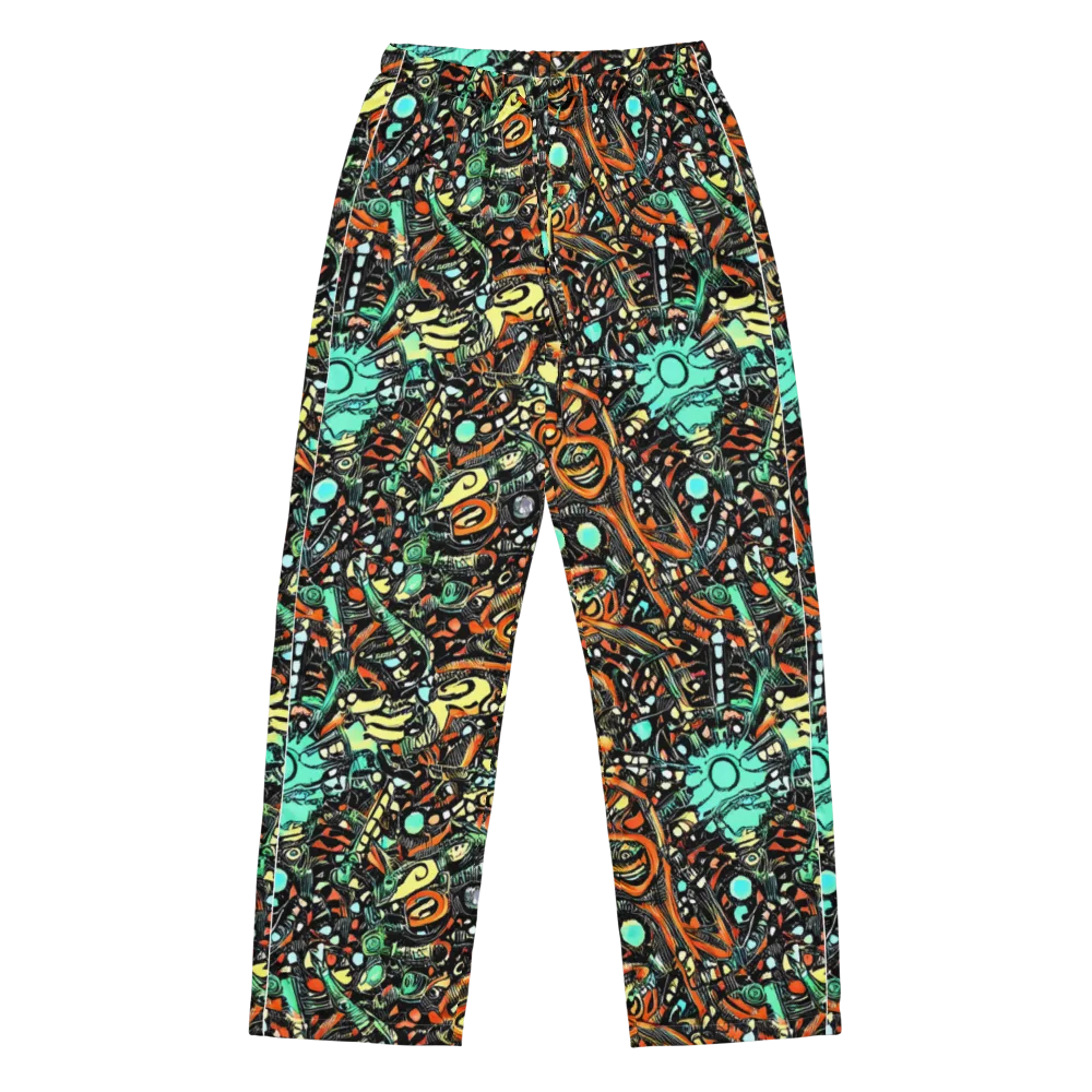 Neon Rumble on Women's Pajama Pants — Front