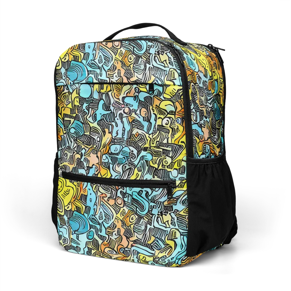 Neon Riddle on Utility Backpack — Left Front