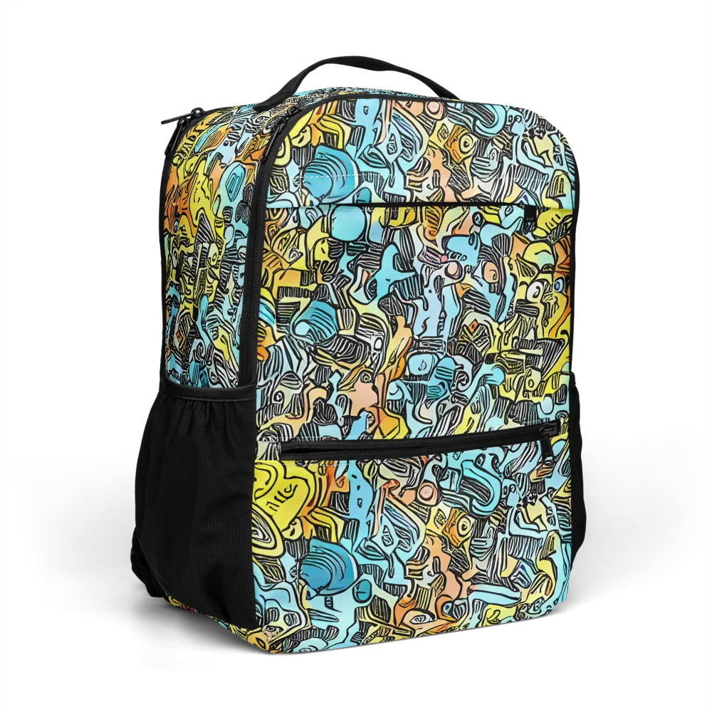 Neon Riddle on Utility Backpack — Right Front