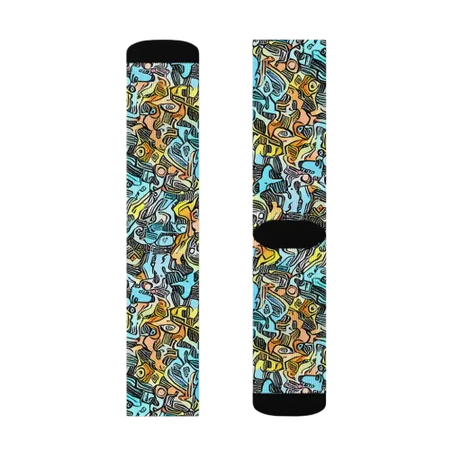 Neon Riddle on a Socks