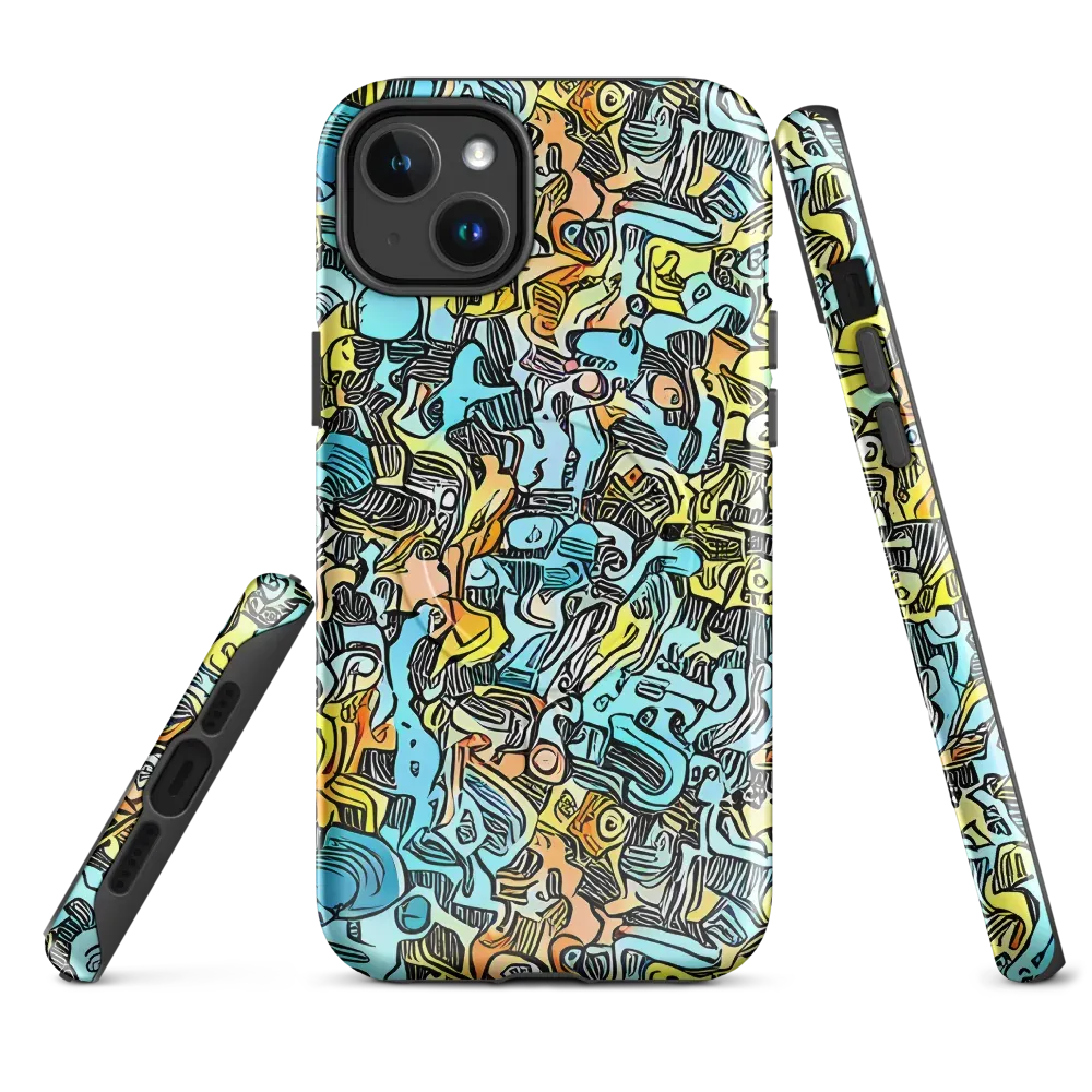 Neon Riddle on MagSafe Tough Case for iPhone® — Front