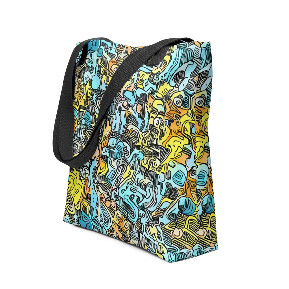 Neon Riddle on Tote Bag — Front