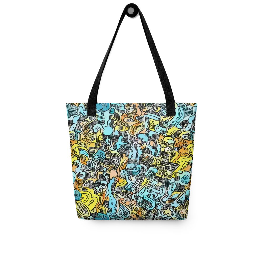 Neon Riddle on Tote Bag — Front