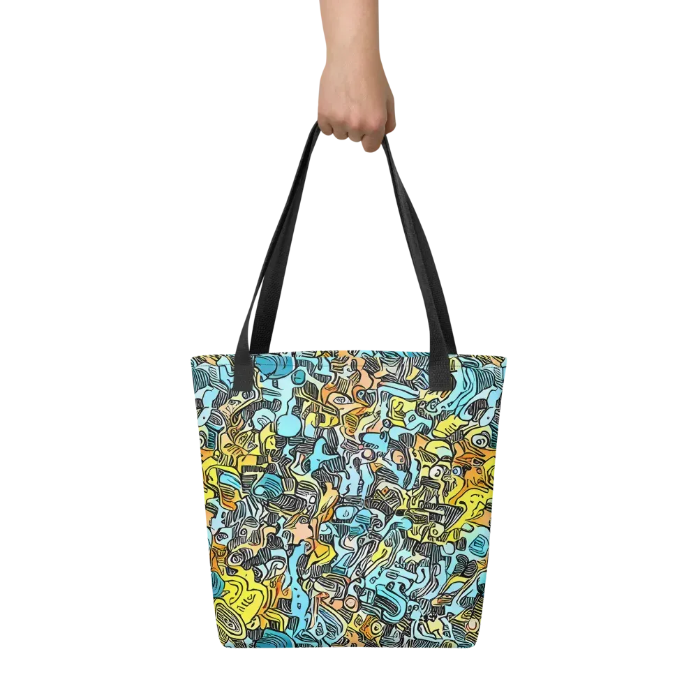Neon Riddle on Tote Bag — Front