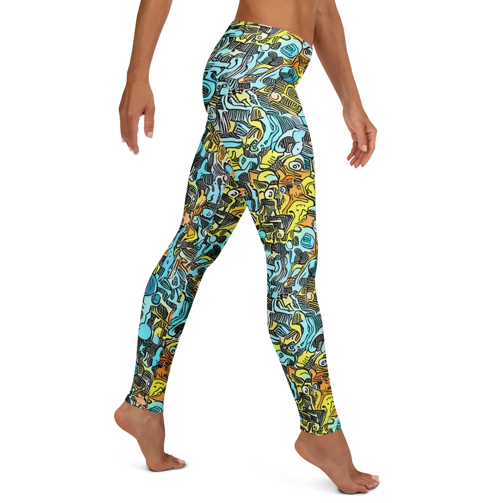 Neon Riddle on Leggings — Right
