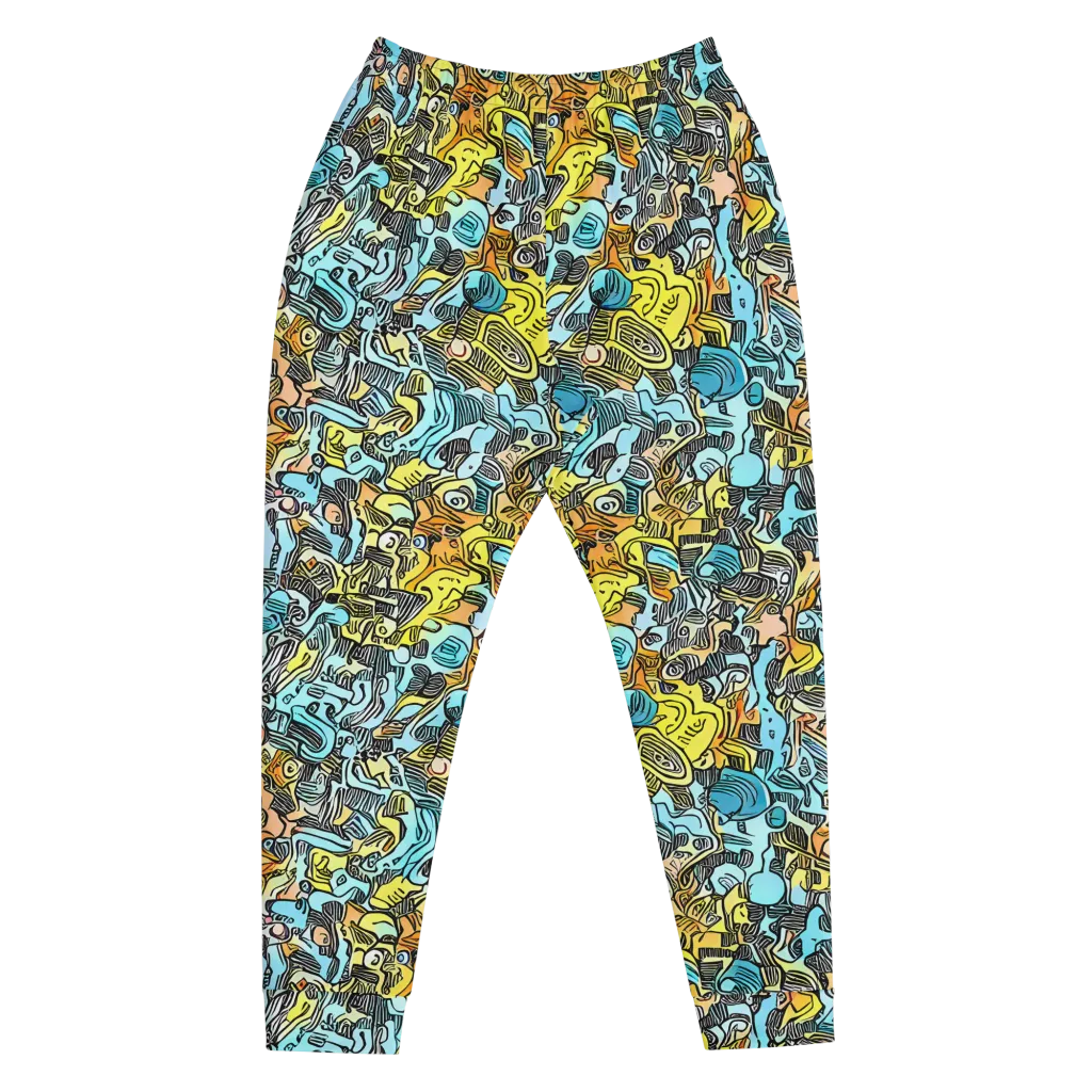 Neon Riddle on Men's Joggers — Front