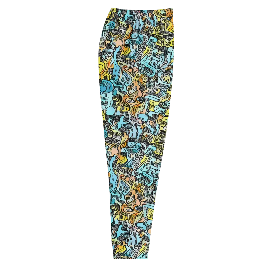 Neon Riddle on Men's Joggers — Right
