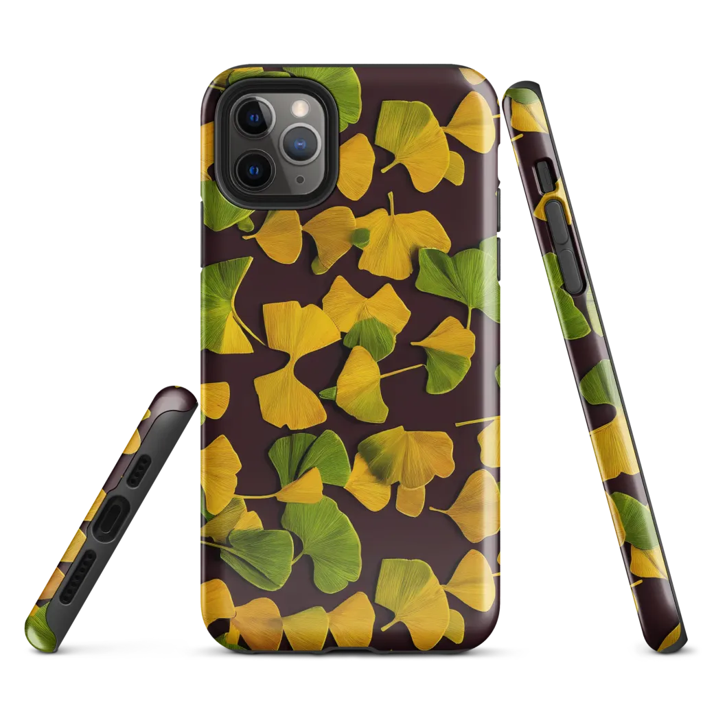 Midnight Ginkgo on Tough Case for iPhone® — Front