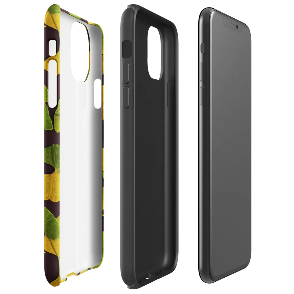 Midnight Ginkgo on Tough Case for iPhone® — Right