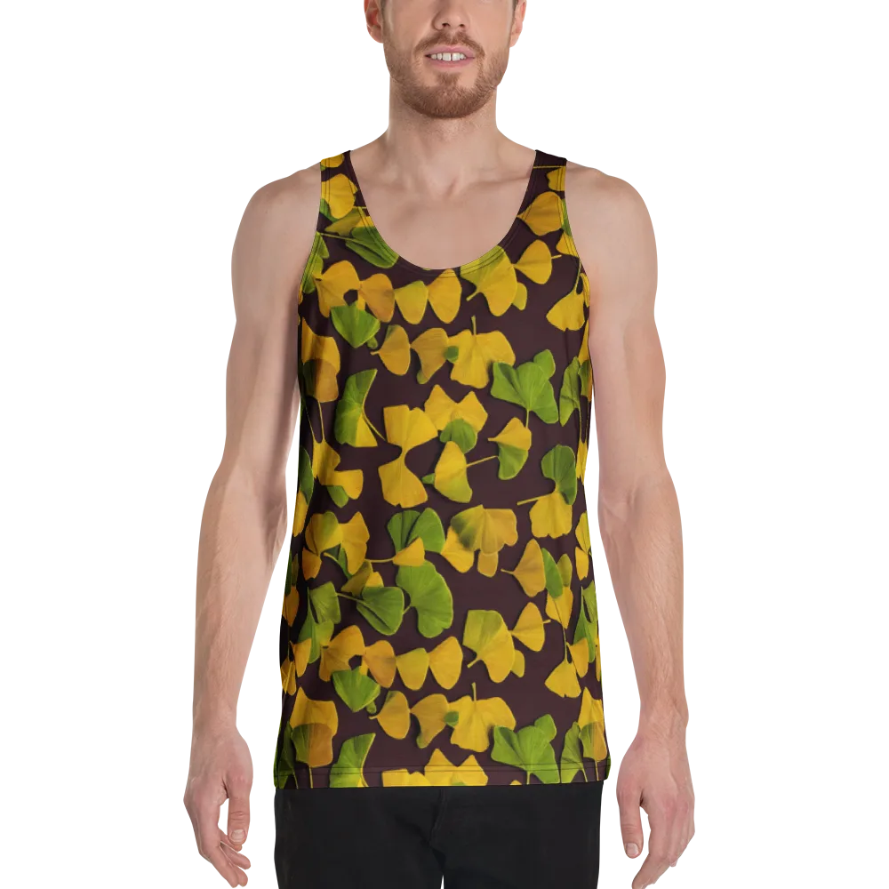 Midnight Ginkgo on Men's Tank Top — Front