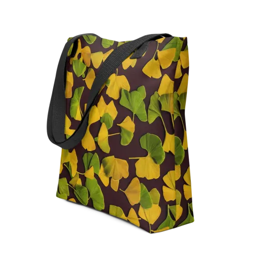 Midnight Ginkgo on a Tote Bag